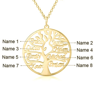 Tree of Life Name Necklace