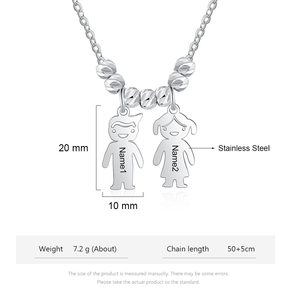 Personalized Stainless Steel Baby Necklace