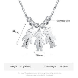 Personalized Stainless Steel Baby Necklace