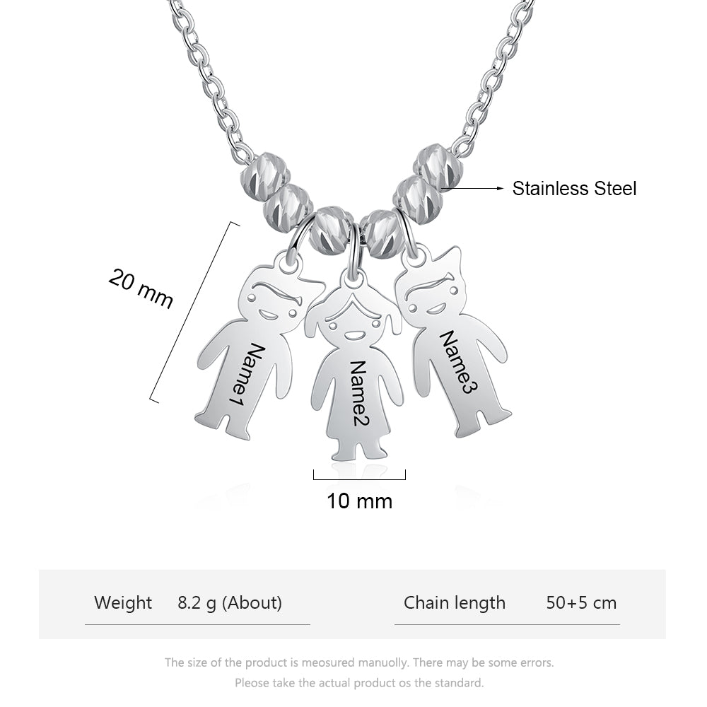 Personalized Stainless Steel Baby Necklace