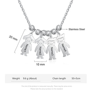 Personalized Stainless Steel Baby Necklace