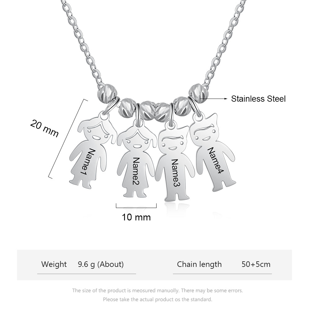 Personalized Stainless Steel Baby Necklace