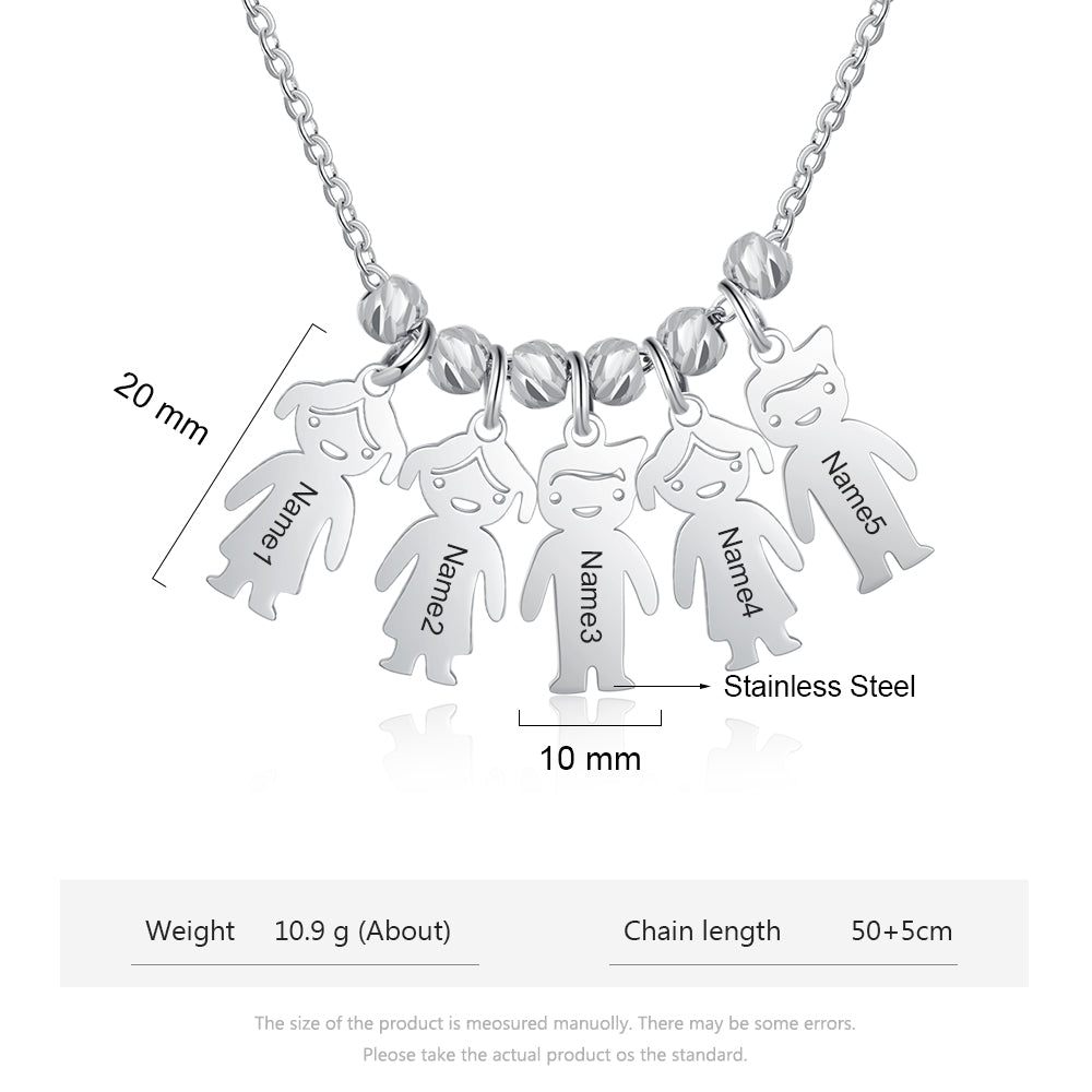 Personalized Stainless Steel Baby Necklace