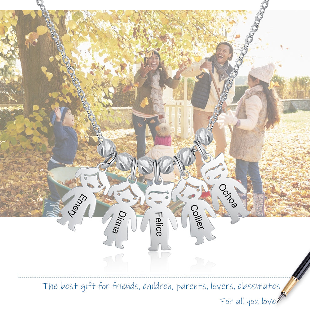 Personalized Stainless Steel Baby Necklace