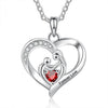 Birthstone & Engraved Necklace
