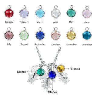 Stainless Steel Birthstone Baby Necklace