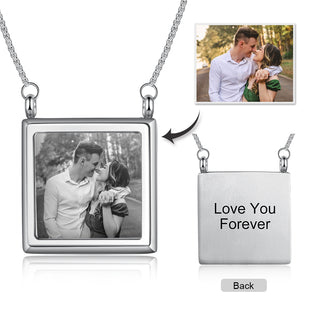 Personalized Stainless Steel Photo Necklace