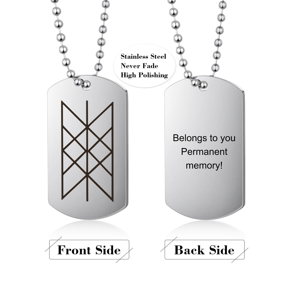 Personalized Shield Pendant Necklace