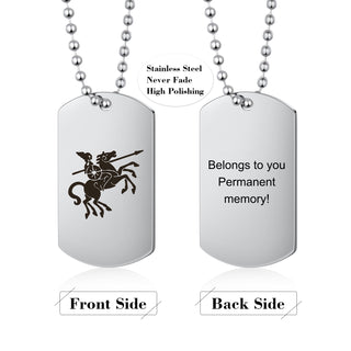 Personalized Shield Pendant Necklace