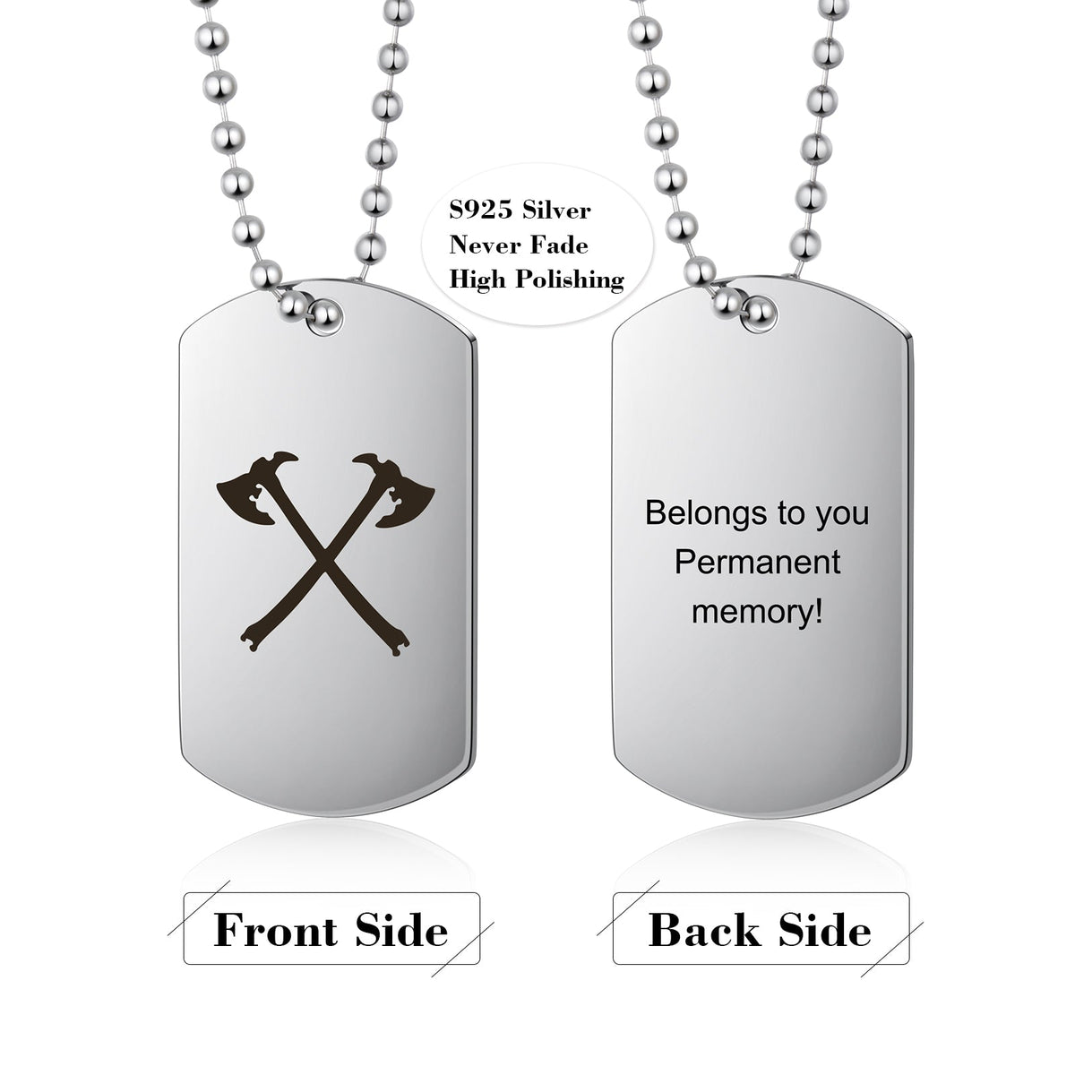 Personalized Shield Pendant Necklace