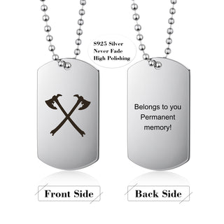 Personalized Shield Pendant Necklace