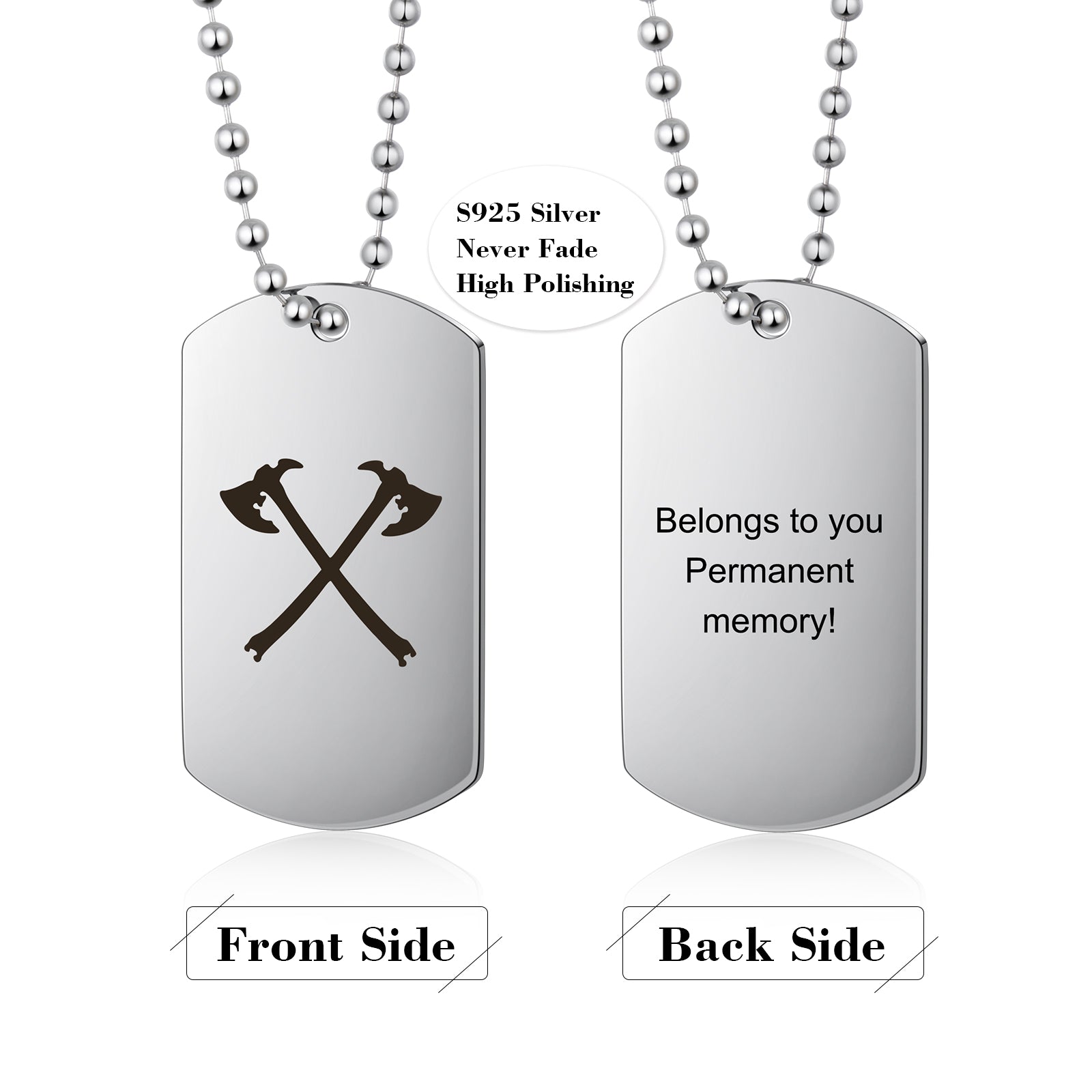 Personalized Shield Pendant Necklace