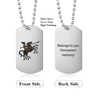 Personalized Shield Pendant Necklace