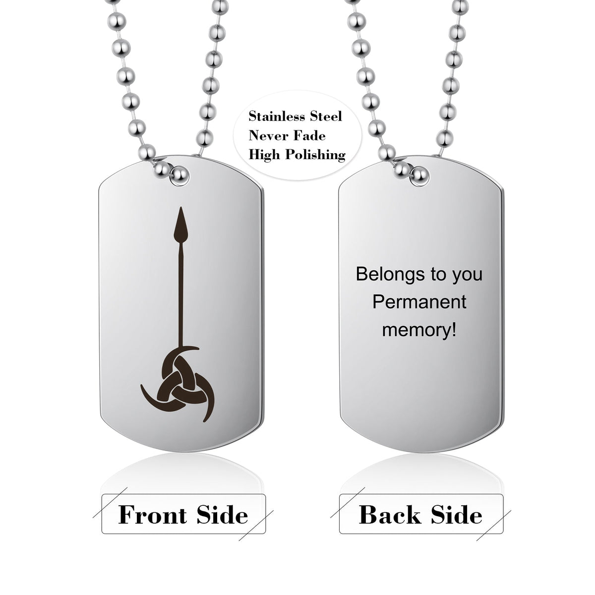 Personalized Shield Pendant Necklace