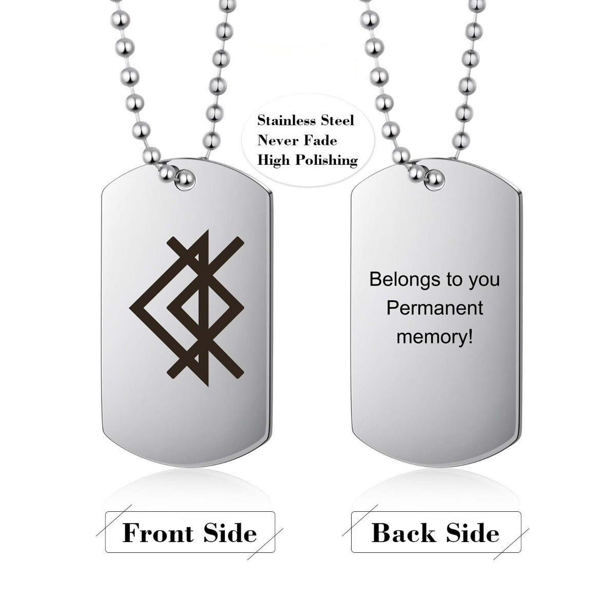 Personalized Shield Pendant Necklace