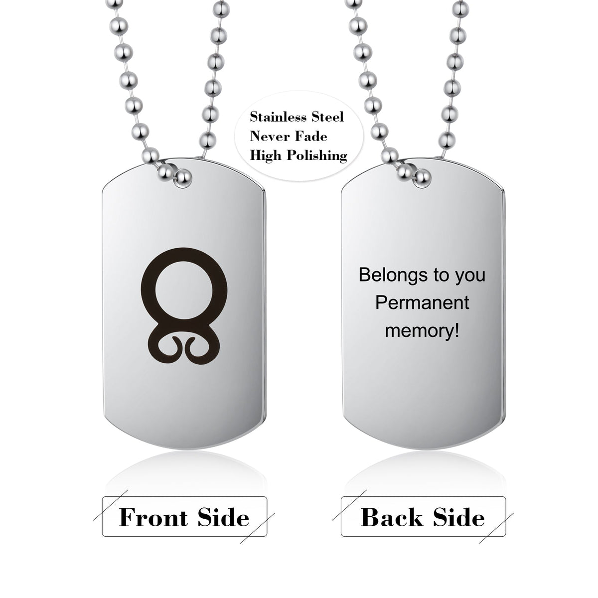 Personalized Shield Pendant Necklace