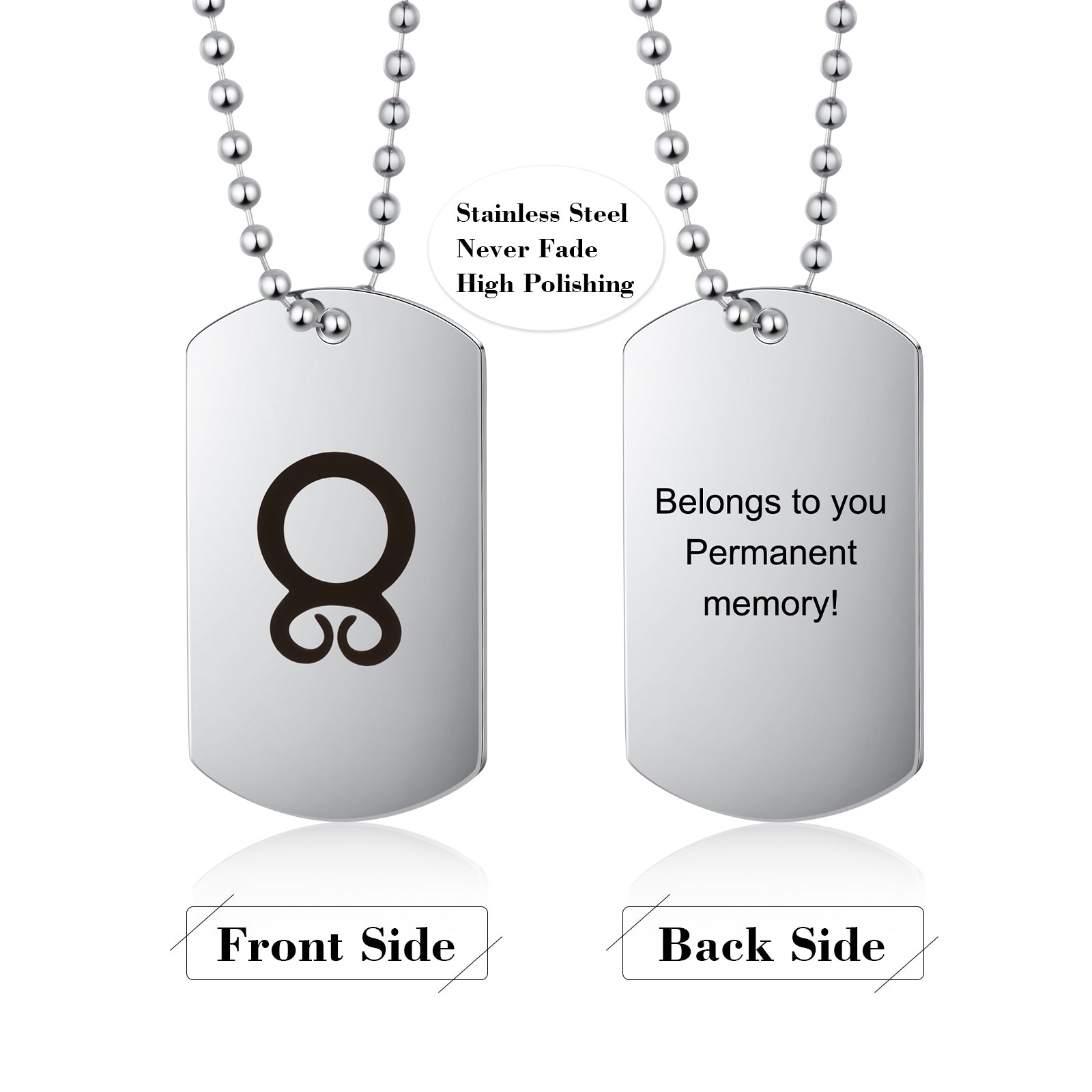Personalized Shield Pendant Necklace