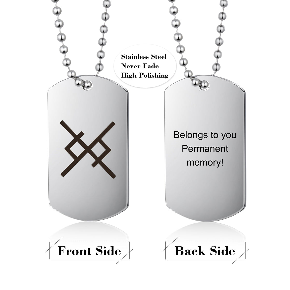 Personalized Shield Pendant Necklace