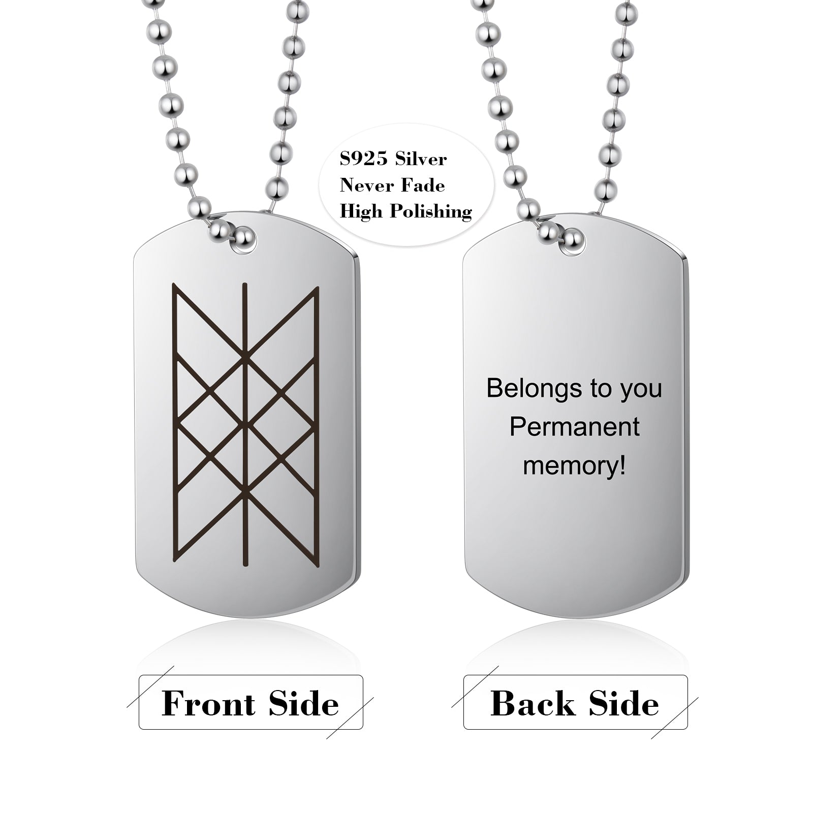 Personalized Shield Pendant Necklace