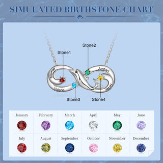 Personalized Rhodium Plated Infinity Dolphin Pendant Necklace