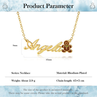 Personalized Christmas Toy Name Necklace