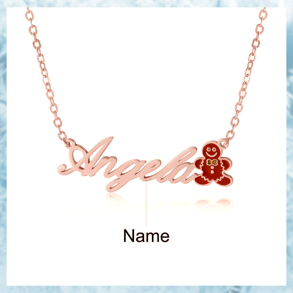 Personalized Christmas Toy Name Necklace