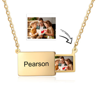 Personalized Stainless Steel Photo Necklace