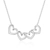 Engraving Stainless Steel Heart Shape Necklace