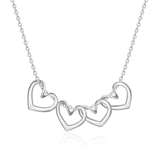Engraving Stainless Steel Heart Shape Necklace