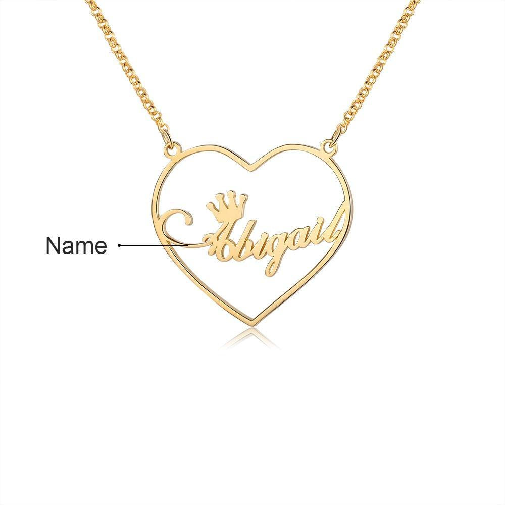 Personalized Rhodium Plated Name Necklace