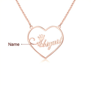 Personalized Rhodium Plated Name Necklace