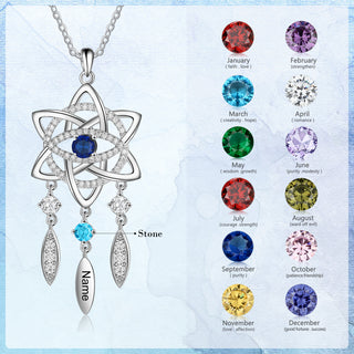 Rhodium Plated Dreamcatcher Evil Eye Necklace