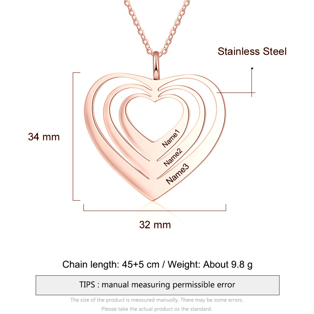Stainless Steel Heart Necklace