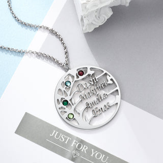 Personalized Tree of Life Name Necklace