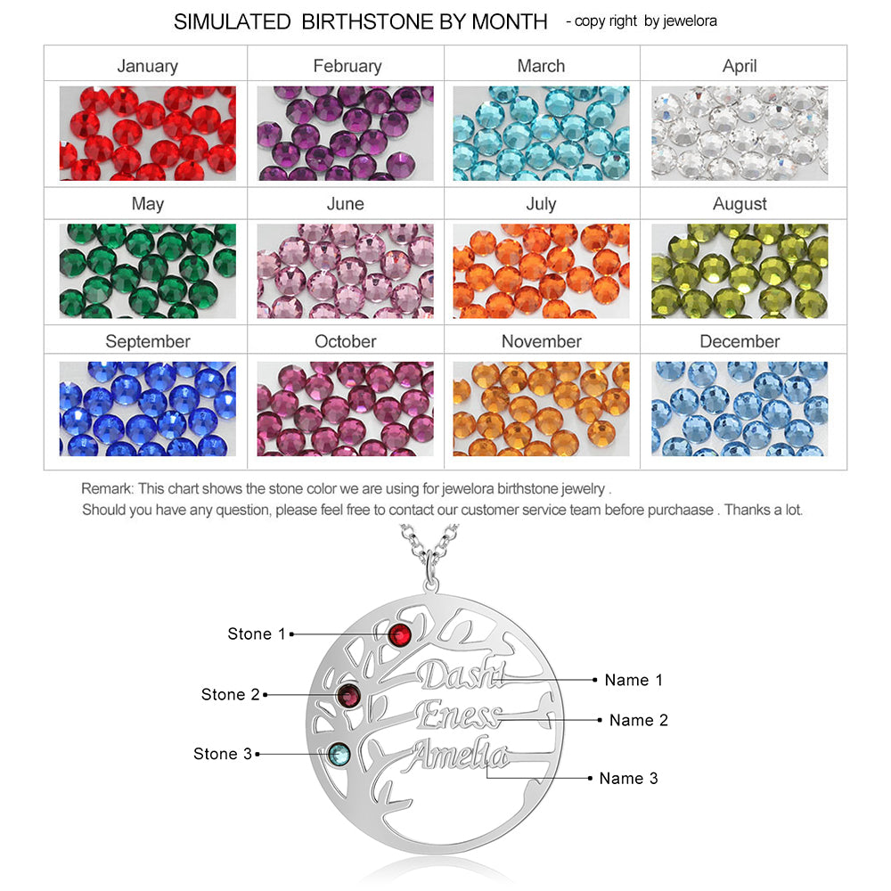 Personalized Tree of Life Name Necklace