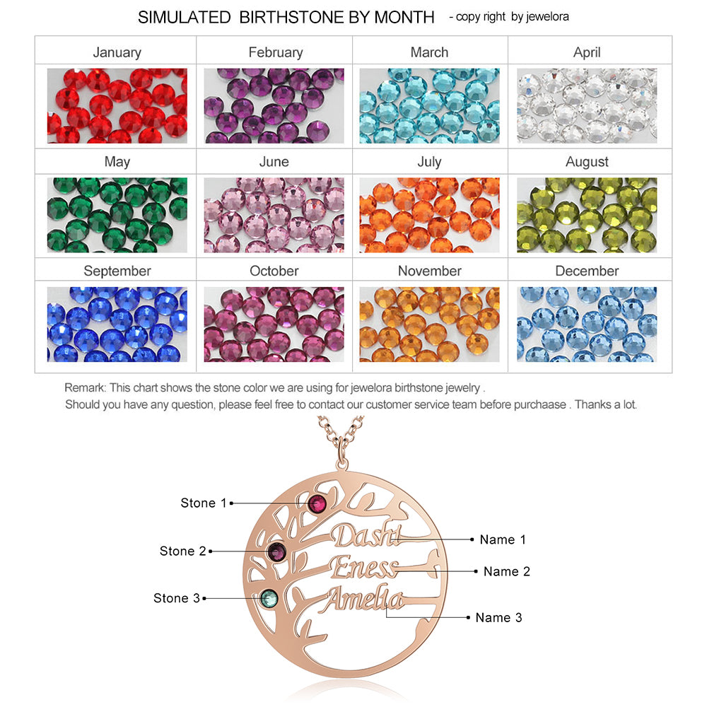 Personalized Tree of Life Name Necklace