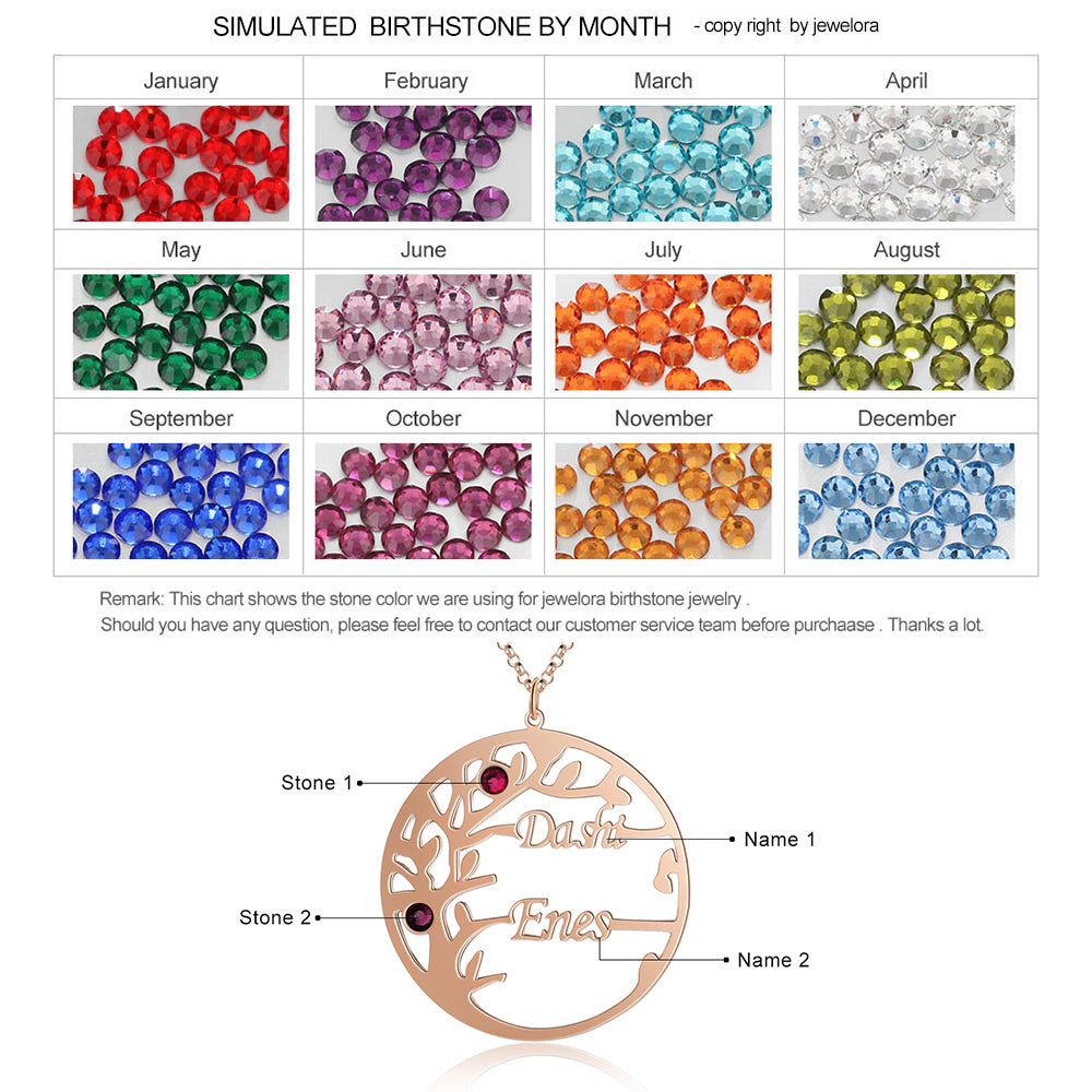 Personalized Tree of Life Name Necklace