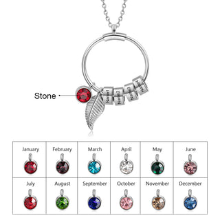 Personalized Stainless Steel Leaf Necklace