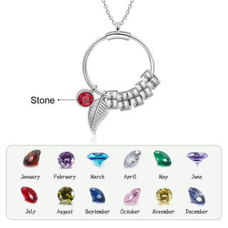 Personalized Stainless Steel Leaf Necklace