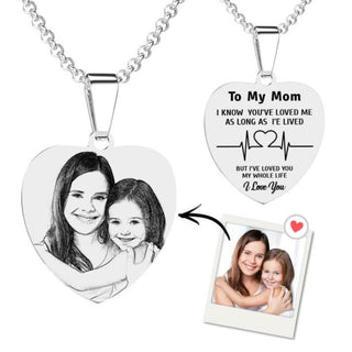 Personalized Stainless Steal Photo Necklace