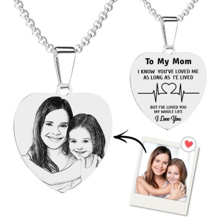 Personalized Stainless Steal Photo Necklace