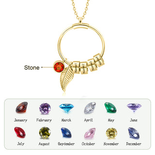 Personalized Stainless Steel Leaf Necklace