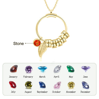 Personalized Stainless Steel Leaf Necklace