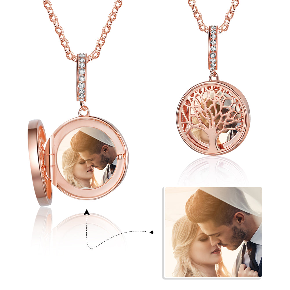 Personalized Sterling Silver Photo Necklace