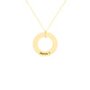 Custom 925 Sterling Silver Circle Necklace