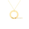 Custom 925 Sterling Silver Circle Necklace