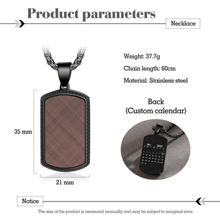 Custom Calendar Necklace