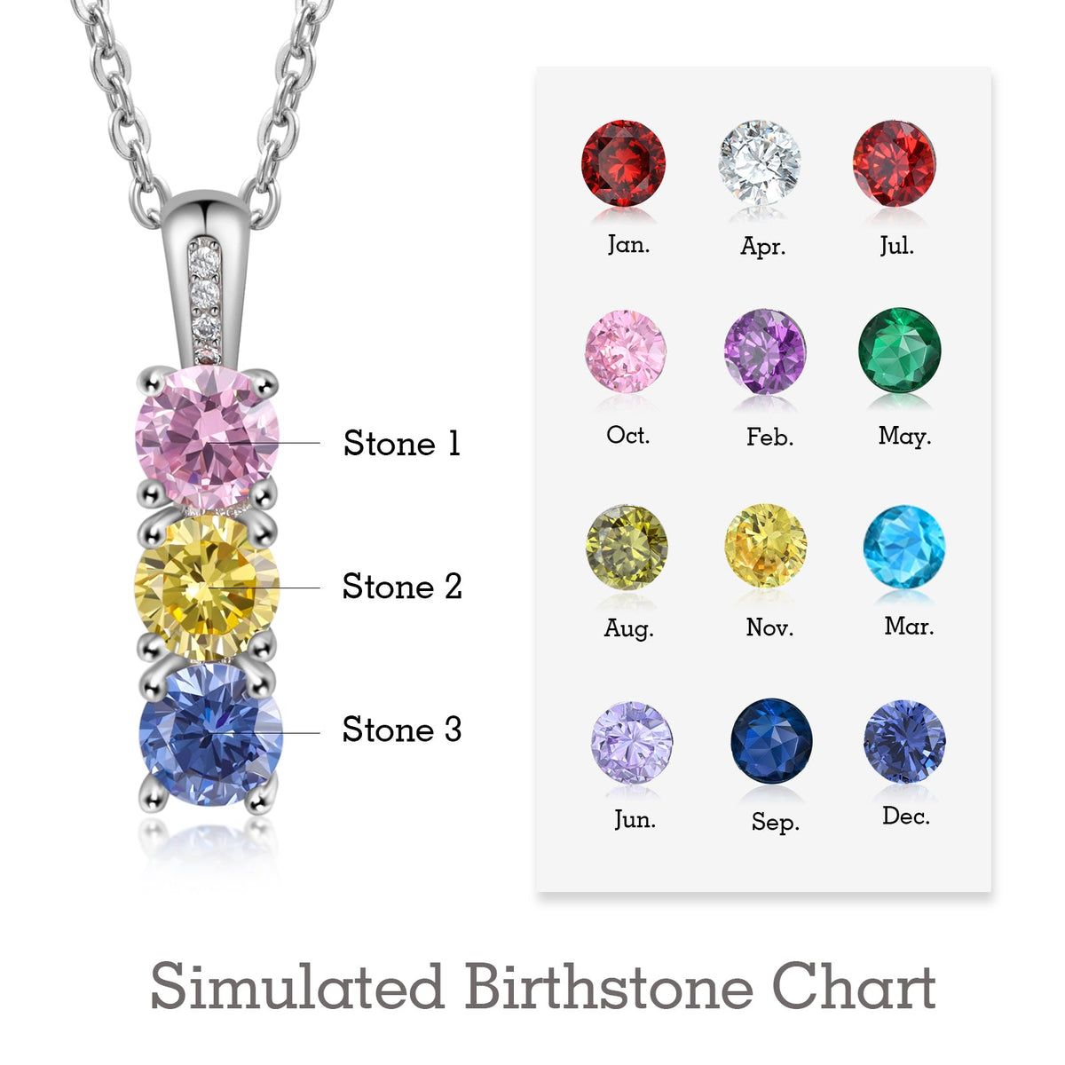 Personalized Birthstone Necklace