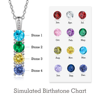 Personalized Birthstone Necklace