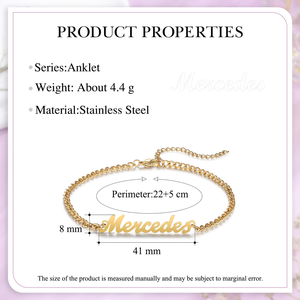 Custom Name Anklet
